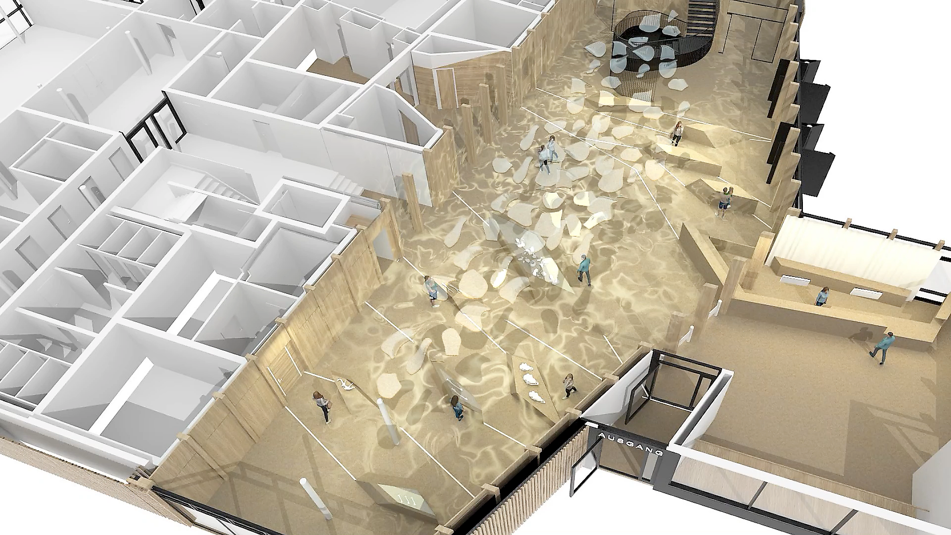 Pfahlbauten Unteruhldingen am Bodensee - Pfahlbauten Unteruhldingen am Bodensee - Unterwasserwelt mit Licht simulieren